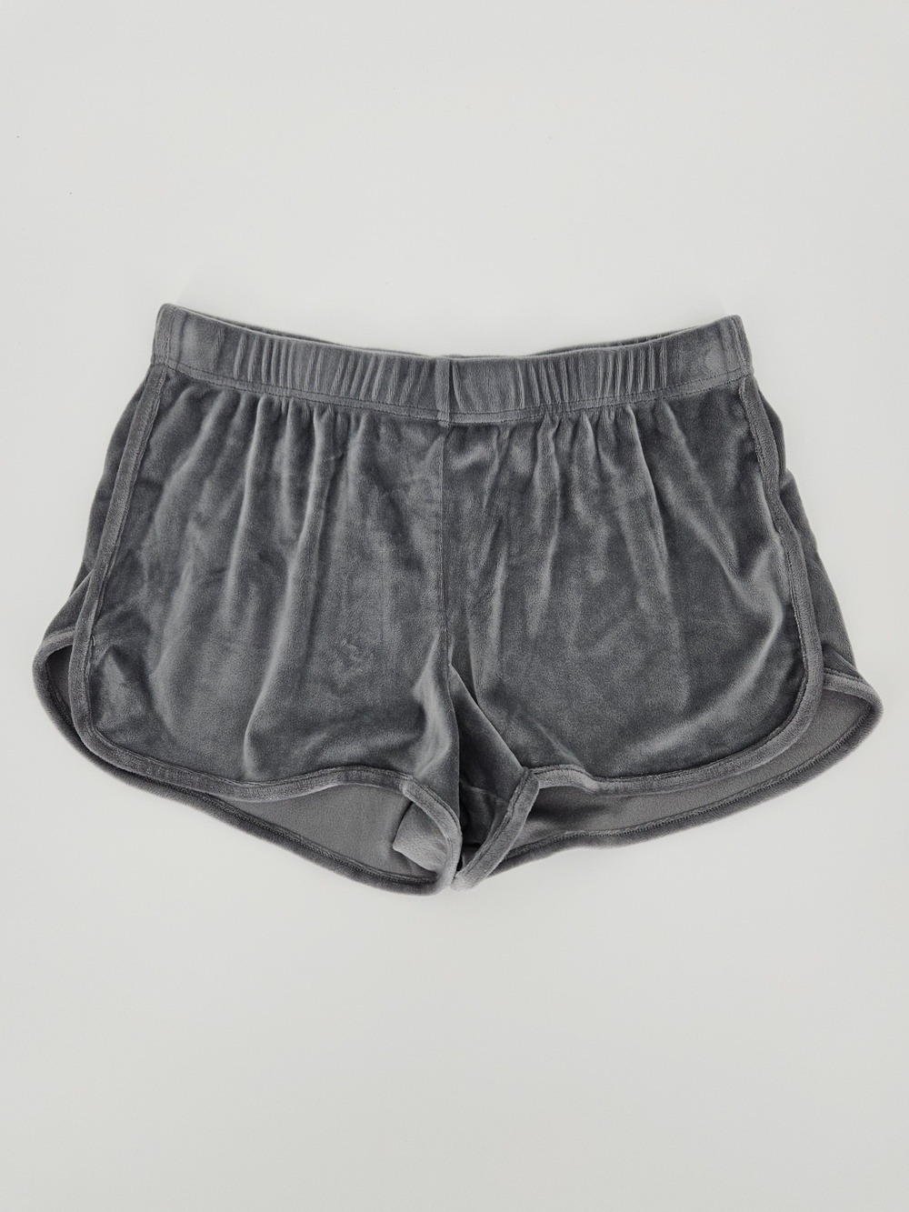 Juicy Couture Velour Sleep Shorts Gray Rhinestone Logo Women's Medium